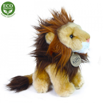 Plyšový lev sedící 18 cm ECO-FRIENDLY