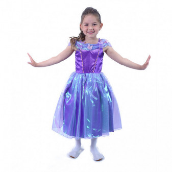 Fioletowy kostium księżniczki dla dzieci (S)