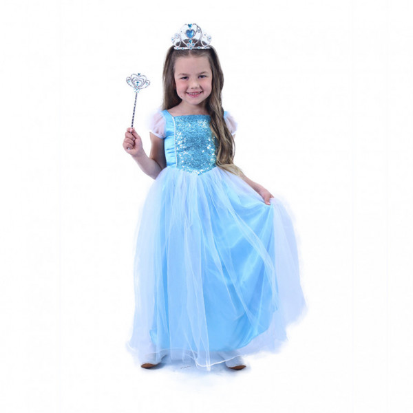 Kostium dziecięcy Princess Blue (S)
