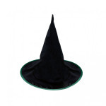 Detský klobúk čierno-zelený čarodejnice/Halloween
