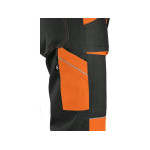 Kalhoty CXS LUXY JOSEF, pánské, černo-oranžové, vel. 50