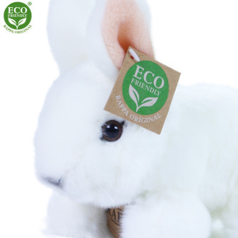 Plyšový králík bílý 18 cm ECO-FRIENDLY