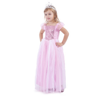 Dětský kostým růžová princezna (M)