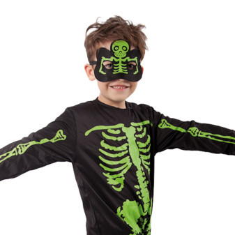 Kostium neonowego szkieletu dla dzieci (S) e-opakowanie