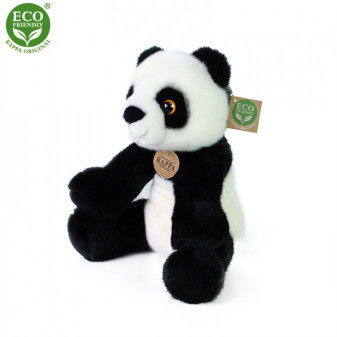 Plyšová panda sedící 27 cm ECO-FRIENDLY