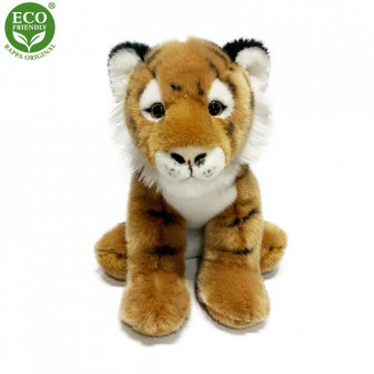Pluszowy tygrys siedzący 30 cm EKOLOGICZNY