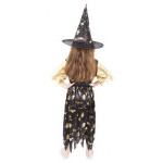 Dětský kostým čarodějnice černo-zlatá (M) e-obal