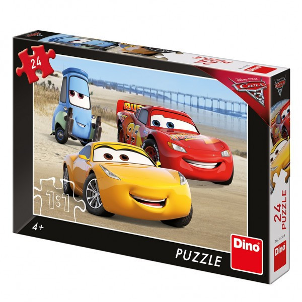 Puzzle Cars/Autá na pláži 24 dielikov 26x18 cm v krabici 27x19x3,5cm