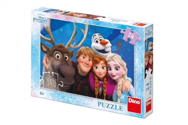 Puzzle Ľadové kráľovstvo/Frozen Selfie 24 dielikov 26x18cm v krabici 27,5x19x4cm
