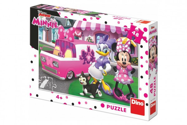 Puzzle Minnie a Daisy 48 dielikov 26x18 cm v krabici 27x19x4cm