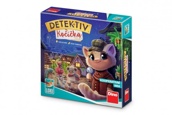 Detektív Mačička detská spoločenská hra v krabici 21x21x7cm