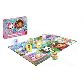 Gra planszowa dla dzieci Gabby's Dollhouse w pudełku o wymiarach 33x23x3,5cm