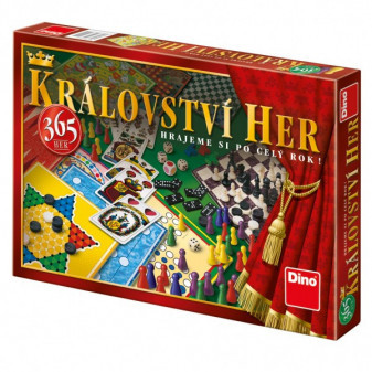 Kráľovstvo 365 hier - súbor hier spoločenská hra v krabici 43x30x5cm