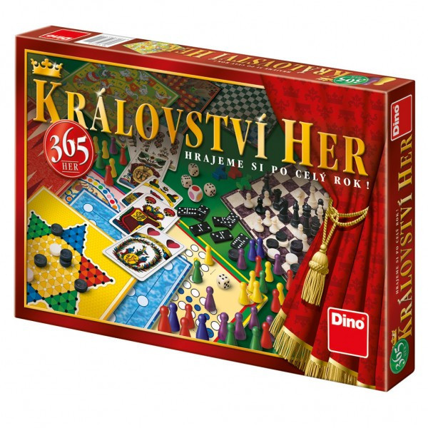 Kráľovstvo 365 hier - súbor hier spoločenská hra v krabici 43x30x5cm