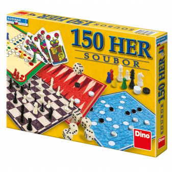 Zestaw gier 150 gier planszowych w pudełku 33x23x3,5cm