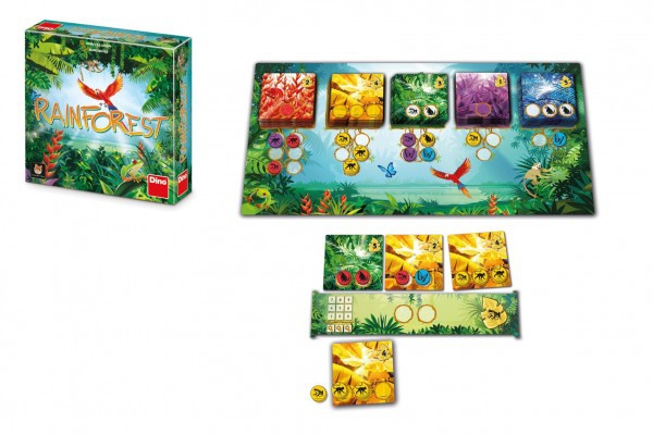 Rodzinna gra planszowa Rainforest w pudełku o wymiarach 24x24x5cm