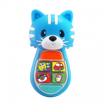 Telefon dla najmłodszych z dźwiękiem i światłem kota