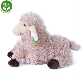 Plyšová ovca ležiaca 28 cm ECO-FRIENDLY