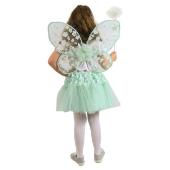 Dětský kostým tutu sukně květinová víla Zvonilka s hůlkou a křídly e-obal