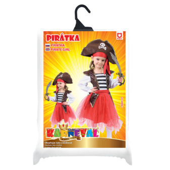 Dětský kostým pirátka (M)