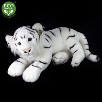 Pluszowy biały tygrysek 60 cm EKOLOGICZNY