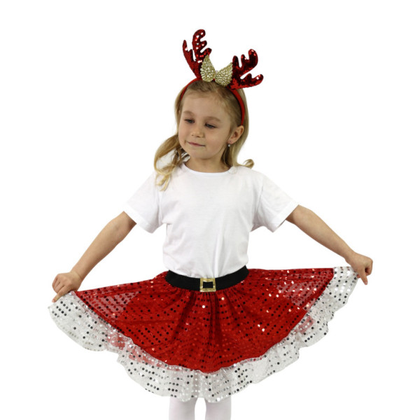Kostium dziecięcy Spódnica TUTU Świąteczny renifer z opaską