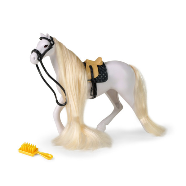 Kôň česací biely s hrebeňom