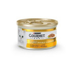Konzerva Gourmet Gold králik + pečeň 85g