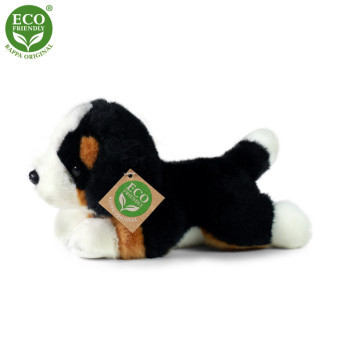 Plyšový bernský salašnický pes ležící 20 cm ECO-FRIENDLY