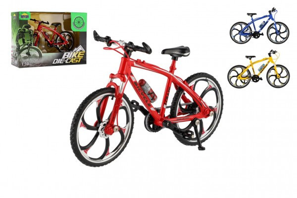 Bicykel jazdný dámske kov/plast 17cm 3 farby v krabičke 22x16x7cm