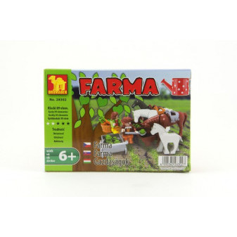 Stavebnice Dromader Farma 28302 89ks v krabici 18,5x13x4,5cm