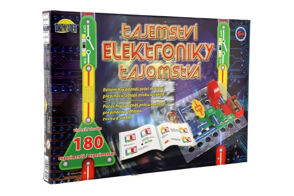 Tajniki elektroniki 180 eksperymentów na bateriach w pudełku 42x28,5x4cm od 6 lat