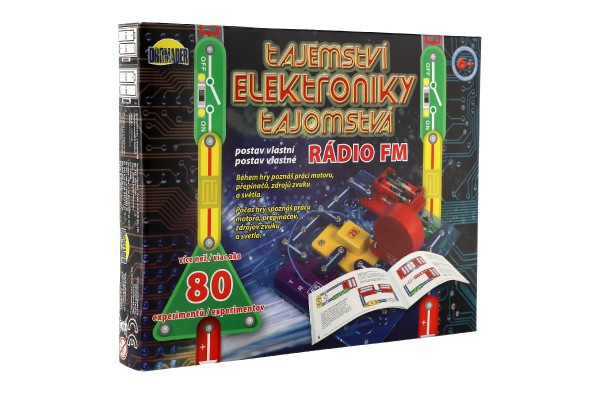 Sekret Elektroniki - Radio 80 eksperymentów na bateriach w pudełku 30x24,5x3,5cm od 6 lat