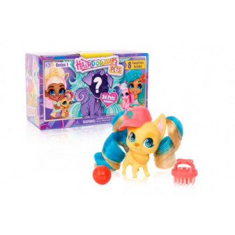 Hairdorables kouzelné panenky - mazlíčci série 1 plast překvapení s doplňky v krabičce 17x10x8cm