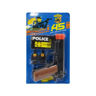 Pistole policejní s terčíky a náboji