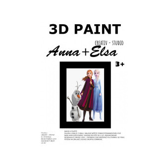 Olaf + Elsa + Anna - 3D postavičky