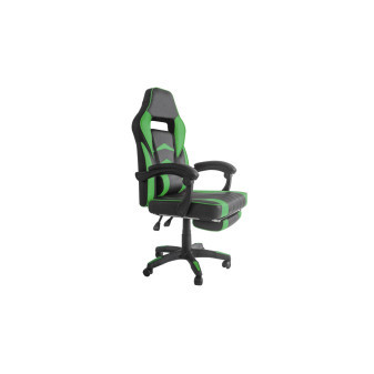 Aga Kancelářská židle Černo - Zelená s opěrkou pro nohy