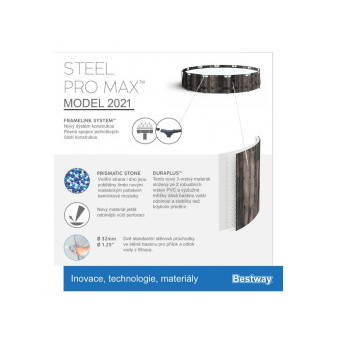 Bestway Steel Pro Max Wood 3,66 x 1 m 5614X + Příslušenství