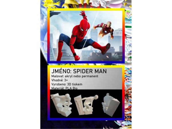 3D figúrka: SpiderMan Hráčska karta