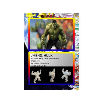 3D figúrka : Hulk