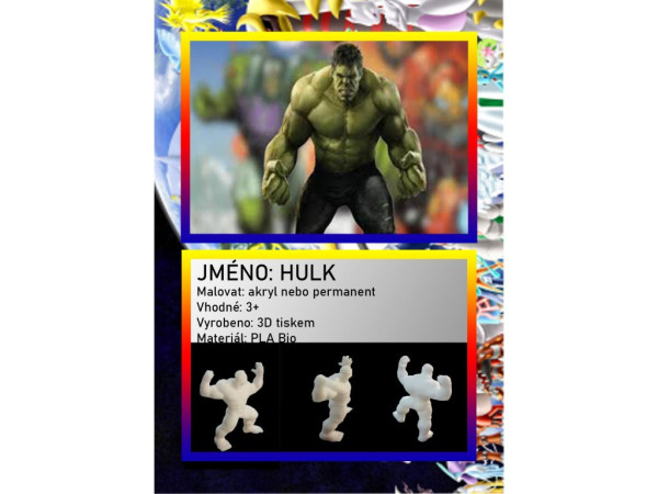 3D figurka :  Hulk