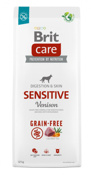 Brit Care Dog Grain-free Sensitive - venison and potato, 12kg