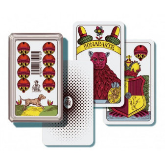 Mariáš jednohlavý  společenská hra  karty v plastové krabičce 6,5x10,5x2cm