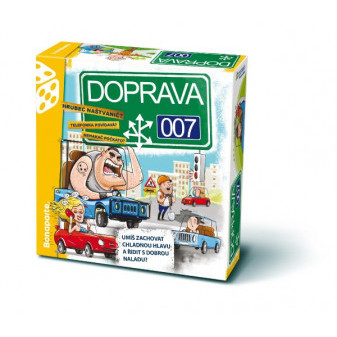 DOPRAVA 007 rodinná společenská hra v krabici 30x30x8cm