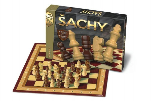 Gra planszowa w szachy drewniane w pudełku 33x23x3cm