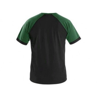 T-shirt CXS OLIVER, krótki rękaw, czarno-zielony