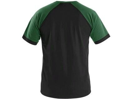 T-shirt CXS OLIVER, krótki rękaw, czarno-zielony