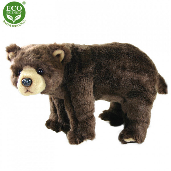 Plyšový medvěd hnědý stojící 40 cm ECO-FRIENDLY