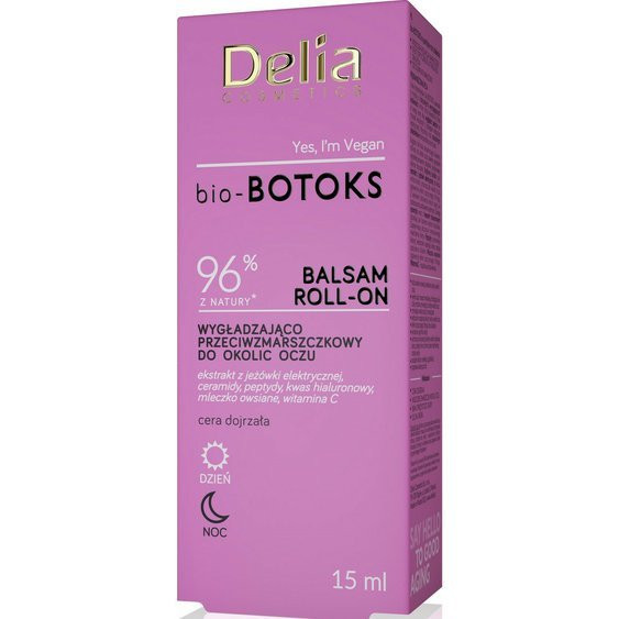 DELIA COSMETICS BIO-BOTO Vyhlazující a proti vráskový BIO roll-on balzám na oční okolí, 15ml