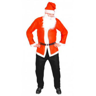 Kostým Santa Claus (bunda čepice vousy)